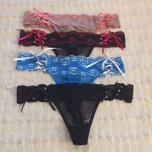 Fredericks Lacey Thongs